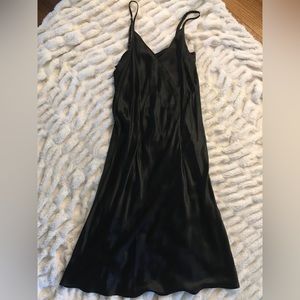 black maxi dress